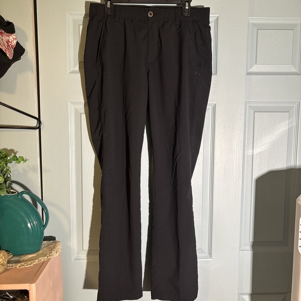 Under Armour Golf Pants Men's Size 34/32‎ Black Straight Leg